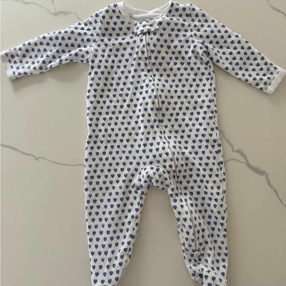 Roller Rabbit Blue Heart Footies